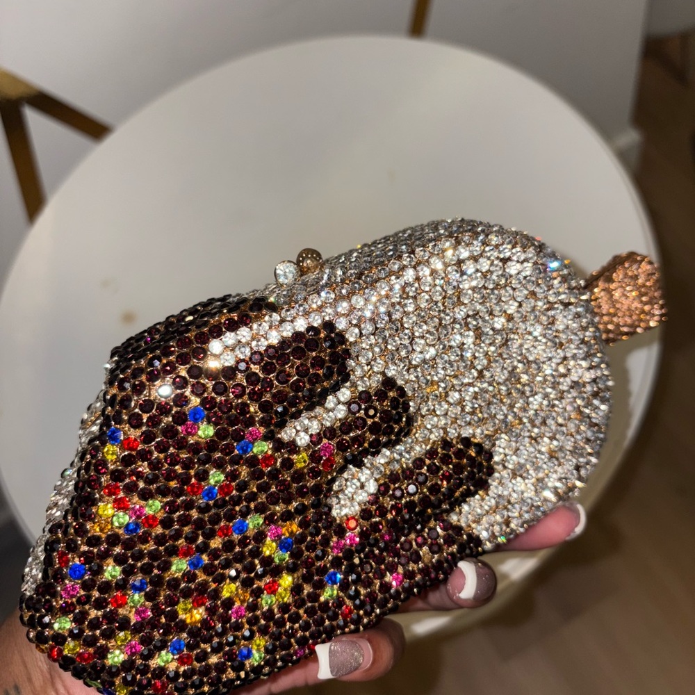 Crystal Embellished Ice Cream Clutch